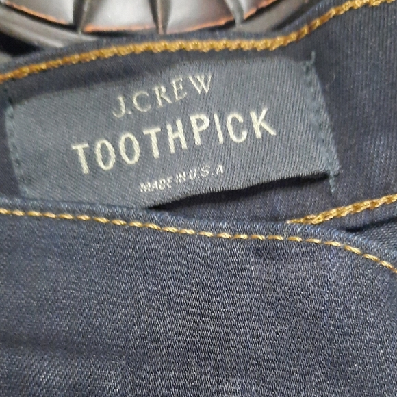 J. Crew Black Toothpick Jeans Stretchy Denim - Picture 2 of 6